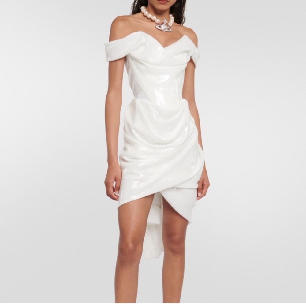 Vivienne Westwood Sequin Bridal Mini Dress